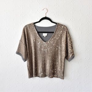 Anthropologie {Deletta} Sequin Tee